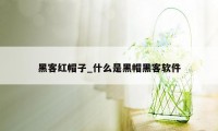 黑客红帽子_什么是黑帽黑客软件