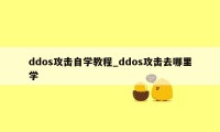 ddos攻击自学教程_ddos攻击去哪里学