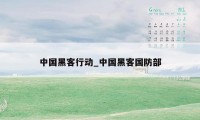 中国黑客行动_中国黑客国防部