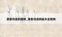 黑客攻击的视频_黑客攻击网站大全视频