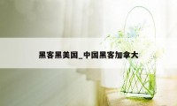 黑客黑美国_中国黑客加拿大