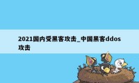 2021国内受黑客攻击_中国黑客ddos攻击