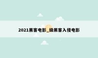2021黑客电影_级黑客入侵电影