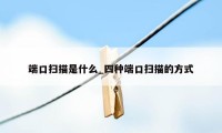 端口扫描是什么_四种端口扫描的方式