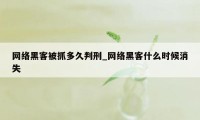 网络黑客被抓多久判刑_网络黑客什么时候消失