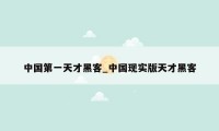 中国第一天才黑客_中国现实版天才黑客